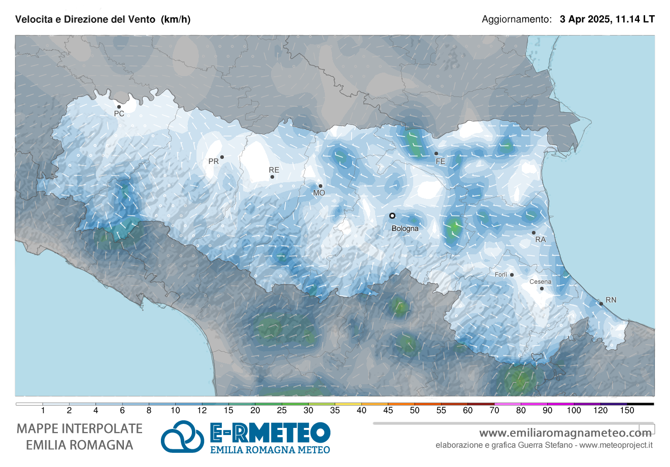 vento emilia romagna