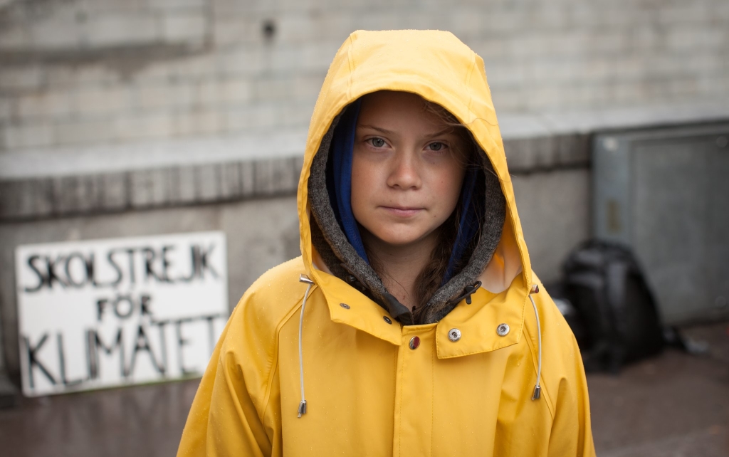 Greta Thunberg, giovane attivista che col suo messaggio sincero e spontaneo ha mobilitato studenti di tutto il mondo per chiedere azioni incisive di lotta ai cambiamenti climatici (foto Anders Hellberg)